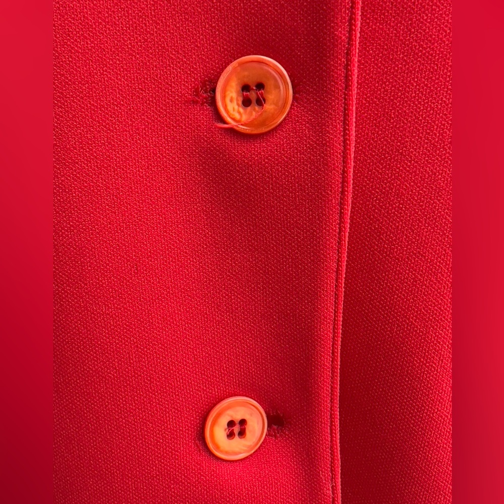 Vintage Red Givenchy Sport Blazer Suit Jacket Size 8 - Picture 7 of 12
